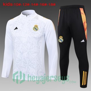 Tracksuit Real Madrid Kids White 2024/2025