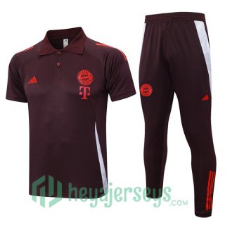 Soccer Polo Bayern Munich + Pants Marron 2024/2025