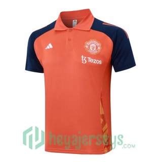 Soccer Polo Manchester United Orange 2024/2025