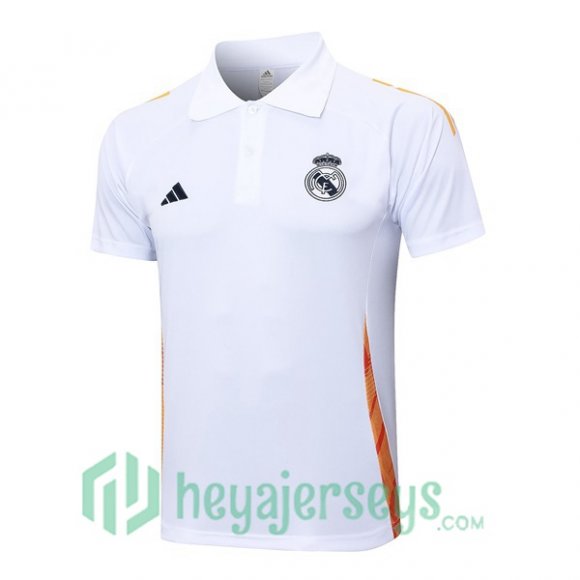 Soccer Polo Real Madrid White 2024/2025