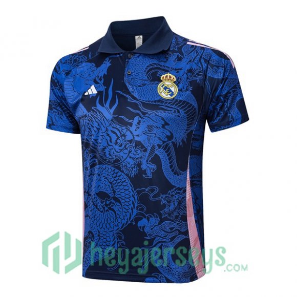 Soccer Polo Real Madrid Blue Royal 2024/2025