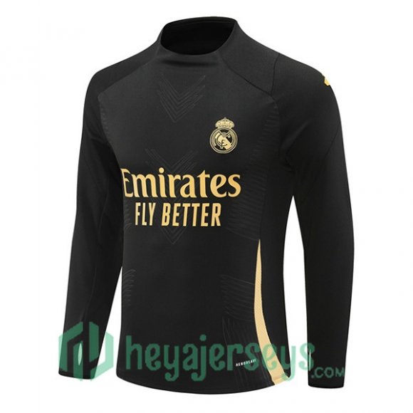 Training Sweatshirt Real Madrid Black 2024/2025