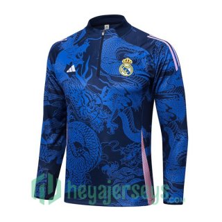 Training Sweatshirt Real Madrid Blue Royal 2024/2025