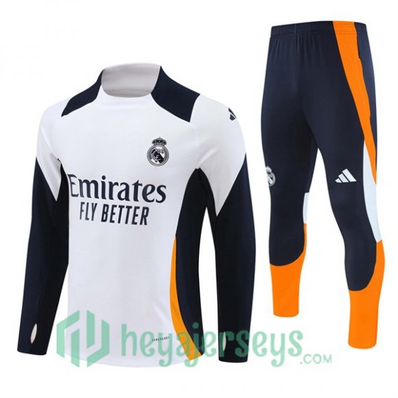 Tracksuit Real Madrid White Yellow 2024/2025