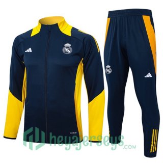 Training Jacket Real Madrid Blue Royal Yellow 2024/2025