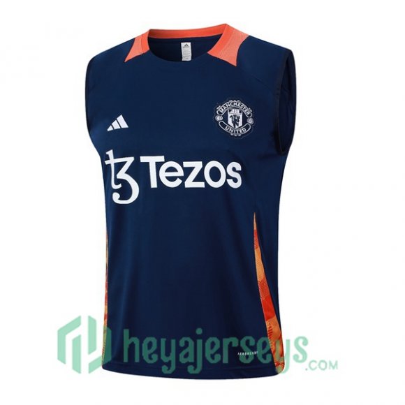 Soccer Vest Manchester United Blue Royal 2024/2025