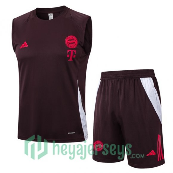 Soccer Vest Bayern Munich + Shorts Marron 2024/2025