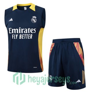 Soccer Vest Real Madrid + Shorts Blue Royal 2024/2025