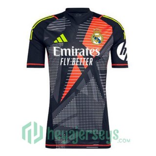 Real Madrid Goalkeeper Soccer Jerseys Black 2024/2025