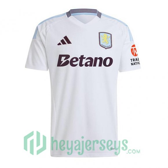 Aston Villa Away Soccer Jerseys White 2024/2025