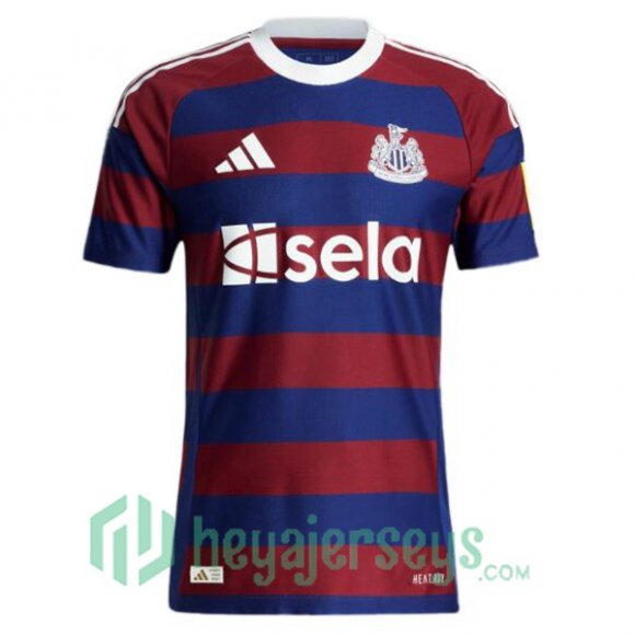 Newcastle United Third Soccer Jerseys Blue Red 2024/2025