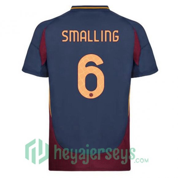 AS Roma (SMALLING 6) Third Soccer Jerseys Blue Royal 2024/2025