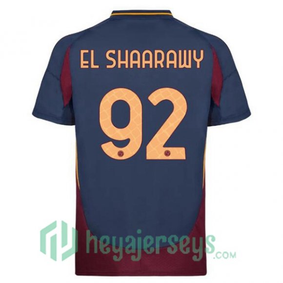 AS Roma (EL SHAARAWY 92) Third Soccer Jerseys Blue Royal 2024/2025