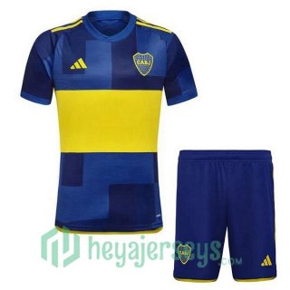Boca Juniors Kids Home Soccer Jerseys Blue 2023/2024