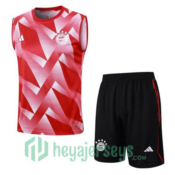 Bayern Munich Soccer Vest + Shorts Red 2023/2024