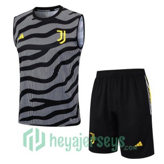 Juventus Soccer Vest + Shorts Gray 2023/2024