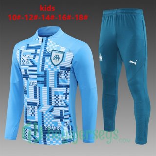 Tracksuit Olympique Marseille Kids Blue 2024/2025