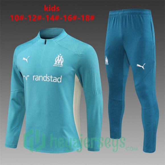 Tracksuit Olympique Marseille Kids Blue 2024/2025