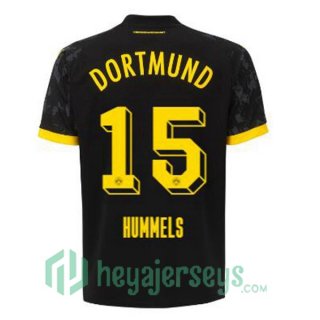 Dortmund BVB (Hummels 15) Away Soccer Jerseys Black 2023/2024