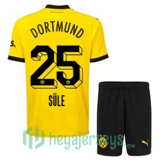 Dortmund BVB (Süle 25) Kids Home Soccer Jerseys Yellow Black 2023/2024