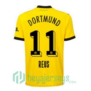 Dortmund BVB (Reus 11) Home Soccer Jerseys Yellow Black 2023/2024