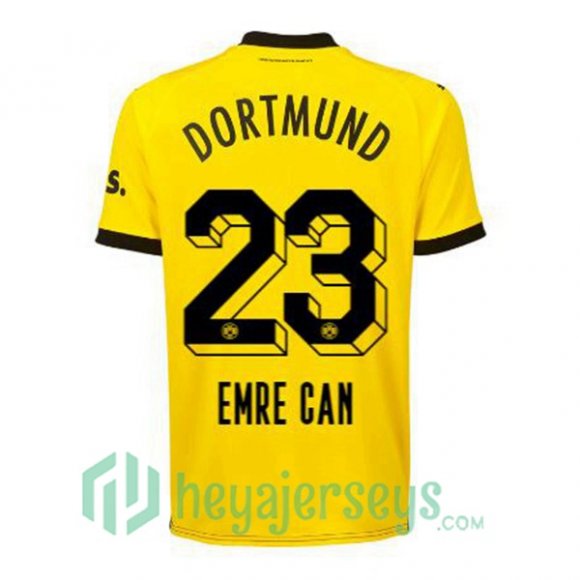 Dortmund BVB (Emre Can 23) Home Soccer Jerseys Yellow Black 2023/2024