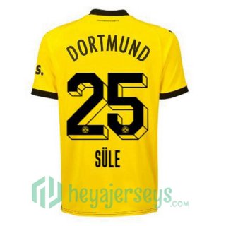 Dortmund BVB (Süle 25) Home Soccer Jerseys Yellow Black 2023/2024