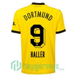 Dortmund BVB (Haller 9) Home Soccer Jerseys Yellow Black 2023/2024
