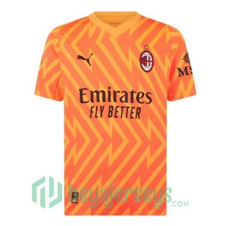AC Milan Goalkeeper Soccer Jerseys Orange 2023/2024