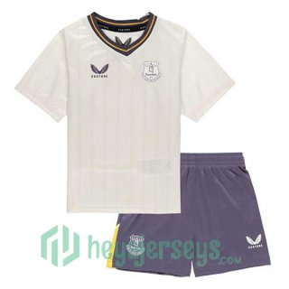 Everton Kids Third Soccer Jerseys White 2024/2025