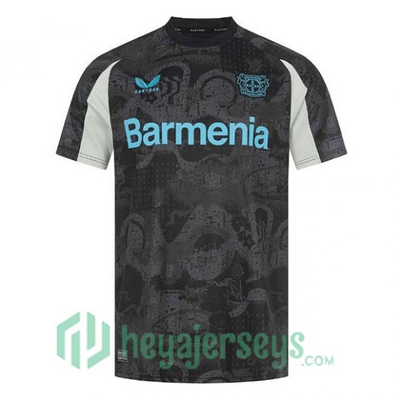 Bayer 04 Leverkusen Third Soccer Jerseys Black 2024/2025