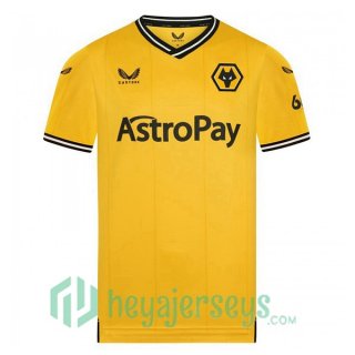 Wolves Home Soccer Jerseys Yellow 2023/2024