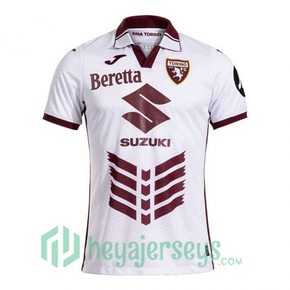 Torino FC Away Soccer Jerseys White 2024/2025