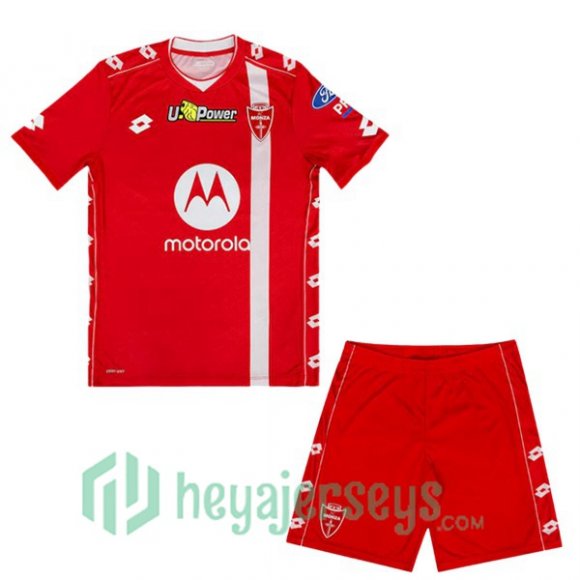 AC Monza Kids Home Soccer Jerseys Red 2024/2025