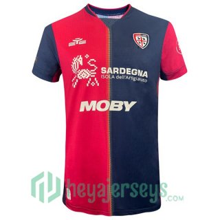 Cagliari Calcio Home Soccer Jerseys Blue Red 2024/2025