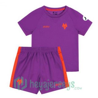 Wolves Kids Third Soccer Jerseys Purple 2024/2025