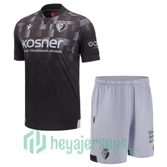 CA Osasuna Kids Third Soccer Jerseys Black 2024/2025