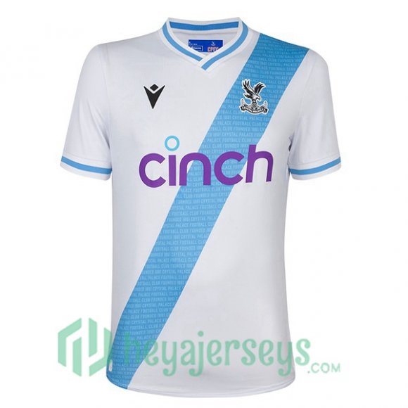 Crystal Palace Away Soccer Jerseys White 2023/2024