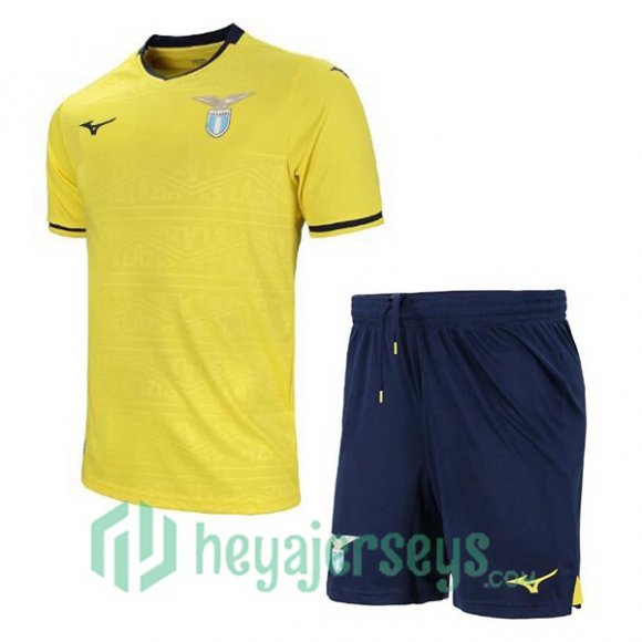 SS Lazio Kids Away Soccer Jerseys Yellow 2024/2025