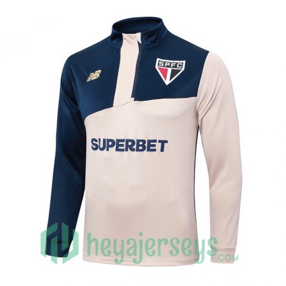 Training Sweatshirt Sao Paulo FC Yellow Blue Royal 2024/2025