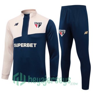 Tracksuit Sao Paulo FC Blue Royal Yellow 2024/2025