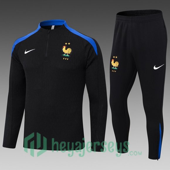 Tracksuit France Kids Black 2024/2025