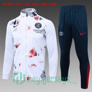 Training Jacket Paris Saint Germain Kids White 2024/2025