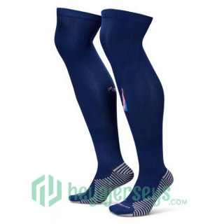 Atletico Madrid Third Soccer Socks Blue 2024/2025