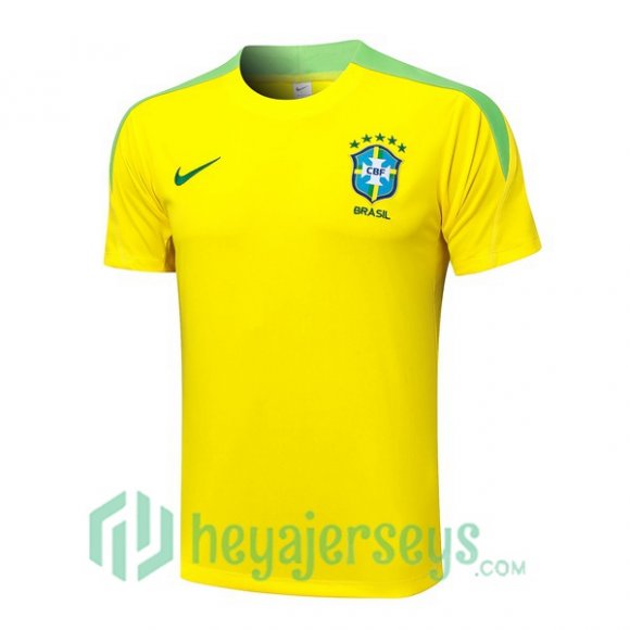 Brazil Training T-Shirts Yellow 2024/2025