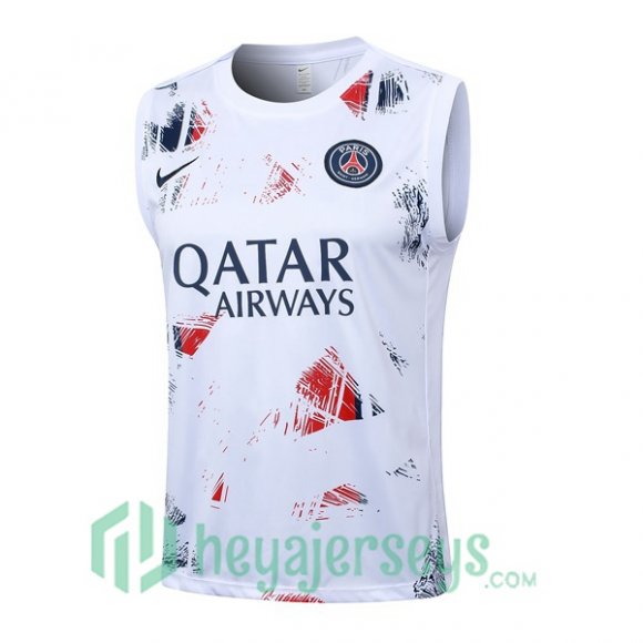 Soccer Vest Paris Saint Germain White 2024/2025