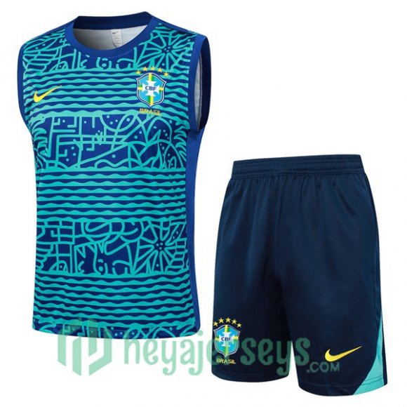 Soccer Vest Brazil + Shorts Blue 2024/2025