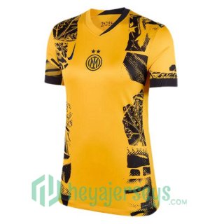 Inter Milan Women Third Soccer Jerseys Yellow 2024/2025