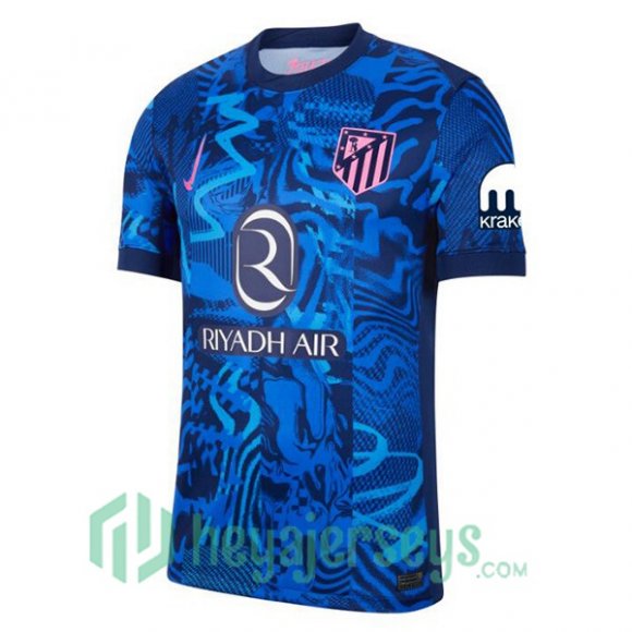 Atletico Madrid Third Soccer Jerseys Blue 2024/2025