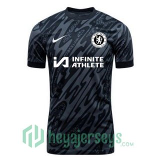 FC Chelsea Goalkeeper Soccer Jerseys Black 2024/2025